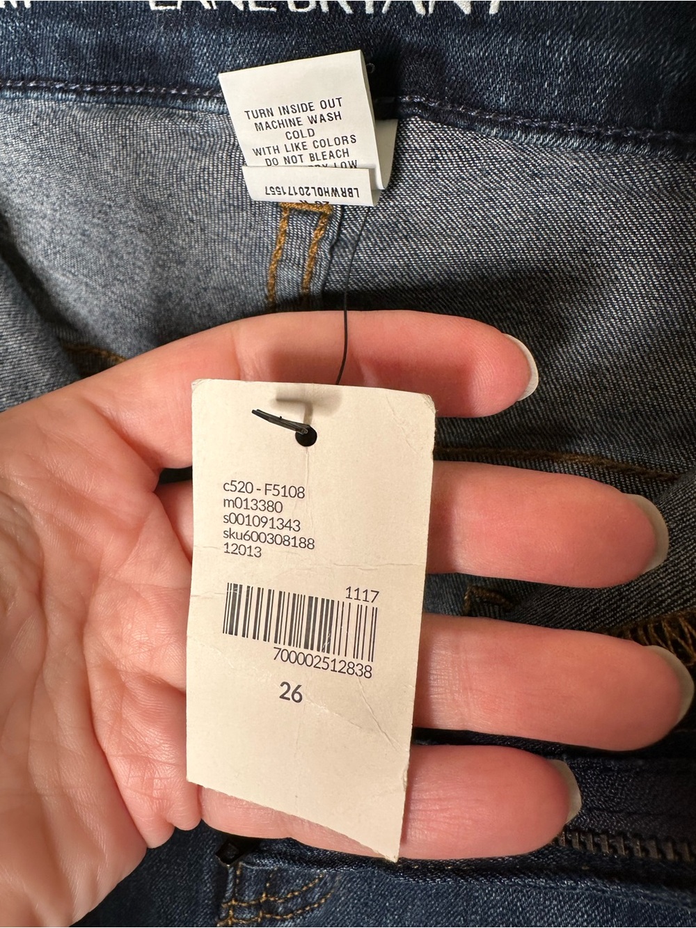 Lane Bryant Mid Rise Super Stretch Skinny Jeans Size 26 Floral Embroidery New - Picture 10 of 11
